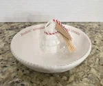 Mud Pie Christmas Treat Tree Toothpick Holder Appetizer Dish 6" White New 2020. Fixed Price $19.95.