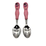 Disney Minnie Mouse Spoons Pink Plastic Handle Toddler Zak Designs. Fixed Price $8.50.