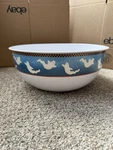 Sakura Debbie Mumm Halloween Melamine Bowl Checkered Ghost Hollow Large Candy. Fixed Price $29.99.