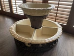 Gg Collection Acanthus Crudite Holder Buffet, Appetizer. Fixed Price $150.00.