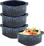 Ceramic Soup Bowls With Handles, Set Of 4-10OZ Microwave & Oven Safe Porcelain. Fixed Price $28.06.
