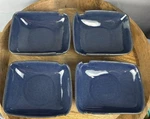 Williams Sonoma Blue Stoneware Tapas Dishes Set 4 Appetizer Bowls. Fixed Price $39.00.