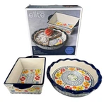 Gibson Elite Luxembourg 2 Piece Stoneware Bowl Set. Fixed Price $22.99.
