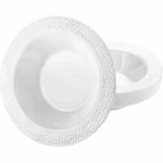 Lillian Tablesettings Pebbled Oval Bowl Pearl 15 Oz For Parties - 10 Count. Fixed Price $15.73.