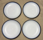 Lucky Brand Home Dip Dye Dinner Bowl 9" Blue Edge Stoneware Speckle Plate. Fixed Price $69.99.