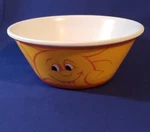 2012 Kellog's Raisin Bran Yellow Sunshine Melamine Cereal Bowl 1322WK. Fixed Price $8.00.