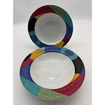 Mikasa Exhibit HG296 Casual Classics 8 1/4" Rimmed Bowls Vintage 90S Set Of. Fixed Price $29.99.