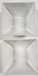 Threshold White Square Porcelain Cereal Bowl Set Of 2. Fixed Price $30.00.