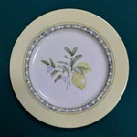 Royal Doulton Carmina TC1277 Dinner Plate, 11" Diam, 1999, Lemons, Olives. Fixed Price $18.95.