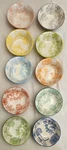Certified International Nancy Green Botanical 4.75" Dessert Bowls Set Of 10. Fixed Price $55.00.