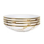 Fanquare Porcelain Pasta Bowls Set Of 4, Gold Marble Serving 16OZ, Ramen.... Fixed Price $67.27.
