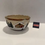 St. Nicholas Square Heartland Replacement Bowl Moose Cabin Pine Christmas. Fixed Price $15.05.