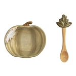 Mud Pie Thanksgiving Taupe Pumpkin Dip Bowl Set. Fixed Price $16.95.