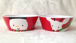 2011 Target Be Merry Christmas Holiday Cereal/soup Bowls - Melamine Red/white. Fixed Price $12.98.