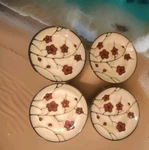 Pfaltzgraff Aster 8.25 Set Of 4 Salad Plates Floral Design Dw/ Mw Safe. Fixed Price $39.99.