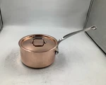Mauviel M'heritage 150 Polished Copper & Stainless Steel Sauce Pan. 1.2 Qt. Fixed Price $180.56.