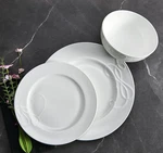 Mikasa Love Story Embossed White Bone China 5297266 Plate Bowl Choice Brand New. Fixed Price $17.01.