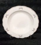 Yedi Gold Bows On White Coupe Soup Bowl New 8" Ceramic Coquette Bridal Wedding. Fixed Price $19.67.