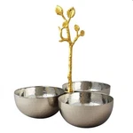 Elegance Heim Concept Golden Vine Hammered Triple Bowl. Fixed Price $48.52.