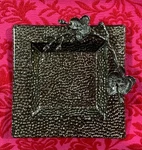Michael Aram Black Orchid Glass Snack Dish, Tag With No Box. Fixed Price $53.99.