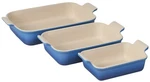 Stoneware Heritage 3 Rectangular Dishes Marseille Creuset. Fixed Price $259.99.