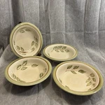 Vintage Gibson Hand Painted Olive Branch Cereal Soup Bowls Set Of 4 (29). Fixed Price $14.00.
