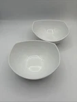 Dansk Classic Fjord White All Purpose Bowls Set Of 6-1/2" X 6-1/4". Fixed Price $40.00.