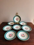 Set Of 8 Vtg Empire Green Semi Vitriuos Homer Laughlin Teacup Saucer/plate 6. Fixed Price $28.79.