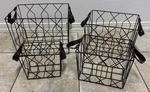 Set Of 4 Wire Home Decor Storage Baskets With Handles, True Living Essentials. Fixed Price $18.74.
