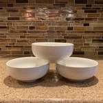 Threshold Porcelain White 6.25 Coupe Bowls Set Of 3. Fixed Price $19.99.