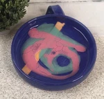 Studio Art Pottery Dish Bowl Signed Abstract Modern Memphis Style 7 Catch All. Fixed Price $29.99.