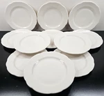 11 Buffalo China White Luncheon Plate Set Vintage Restaurant Ware Dish BUF19 Lot. Fixed Price $196.67.