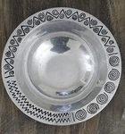 Wilton Armetale Spiral Design Salad Bowl Oven Table Southwestern Patter. Fixed Price $21.99.