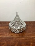 Hersheys Kiss Crystal Clear Glass Candy Trinket Dish & Lid Vintage 1990S. Fixed Price $20.97.