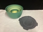 Set Of 9 Bamboozle Nesting Bowls-sustainable/durable/biodegradable W/ 5 Covers. Fixed Price $45.00.