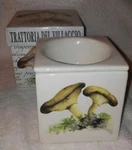 Dip Chiller Gourmet Du Village Serving Dish Bowl Stoneware Mushroom Advocado Nib. Fixed Price $14.99.
