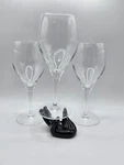 S/3 Cardinal Chef & Sommelier Exalt Wine Glass Signed 7.75"H France. Fixed Price $32.95.
