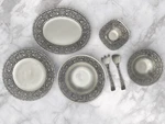Wilton Armetale William & Mary Hollowware Large Serving Set Platter, Tray, Bowls. Fixed Price $349.97.