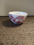 Mud Pie Dip Bowl White Red Pine Branches / Cones. Fixed Price $6.26.