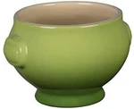 S/4 Durable Creuset Lion Head Soup Bowl 20 Oz. Palm Green New In Box. Fixed Price $140.00.