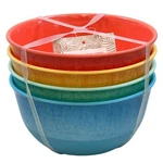 Nib Four Panama Jack Multicolor 6" Salad Cereal Bowls Melamine Fiesta Outdoor. Fixed Price $32.99.