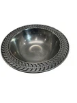 Wilton Armetale Laurel Berry Med. Round Serving/salad Bowl 12.5" Silver. Fixed Price $27.00.