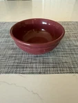 Longaberger Pottery Woven Traditions - Paprika Red Soup/salad Bowl 5.75. Fixed Price $15.00.
