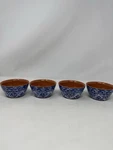 Tommy Bahama Melamine Salsa Tidbit Bowls Spanish Blue Terracotta Set Of 4 Summer. Fixed Price $19.94.