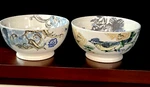 Set Of Two Lenox Alice Drew Collage Soup/salad 6 Inch All Purpose Bowls. Fixed Price $19.95.