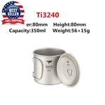 Keith Titanium Cup Water Mugs Folding Handle Single Wall Outdoor Ca. Fixed Price $53.89.