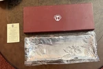 Arthur Court 2001 Magnolia Flower Oblong Tray Platter Plate 7 X 18" Nib. Fixed Price $39.99.