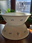 Set Of 2 Corelle Corning Secret Garden 6 " Cereal Soup Bowls Blue Flowers. Fixed Price $8.99.