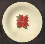 7 Hallmark Poinsettia Soup Salad Bowls. Fixed Price $55.00.