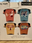 Luminarc Bowling Night Snack Plates Set Of Four. Box Not Perfect Shape. Fixed Price $11.50.